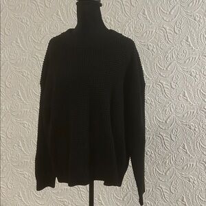Time and Tru Black Knit Top